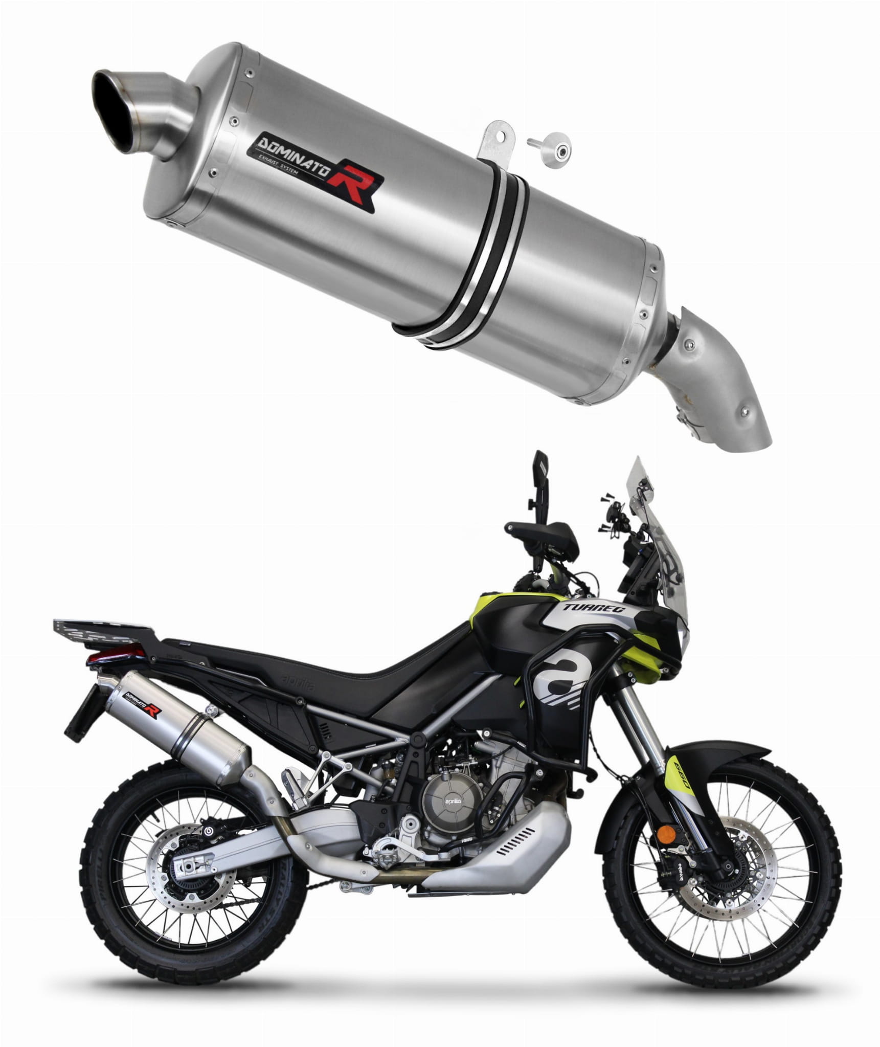 Aprilia Tuareg 660 2021 – 2023 Exhaust Silencer Muffler P7 + dB killer medium